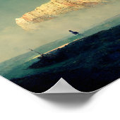 Offshore Citadel Fantasy Sci-Fi Poster (Ecke)