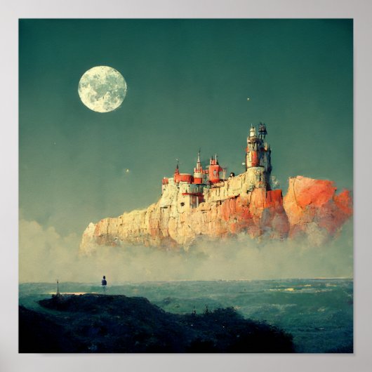 Offshore Citadel Fantasy Sci-Fi Poster (Vorne)