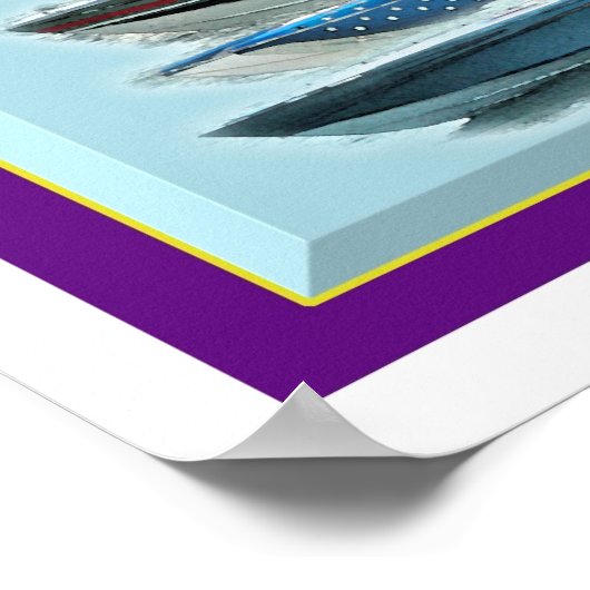 Offshore-Donner Poster (Ecke)