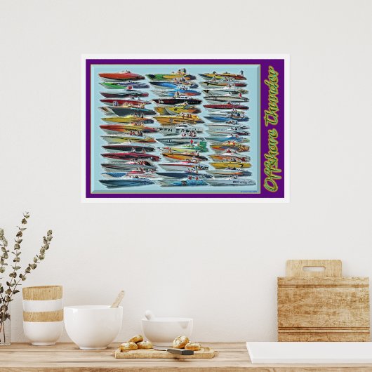 Offshore-Donner Poster (Küche)