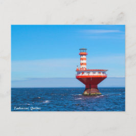 Offshore-Leuchtturm Tadoussac, Postkarte von Québe