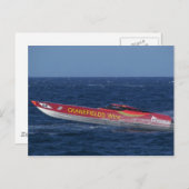 Offshore-Motorbootrennen Postkarte (Vorne/Hinten)