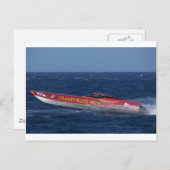 Offshore-Motorbootrennen Postkarte (Vorne/Hinten)