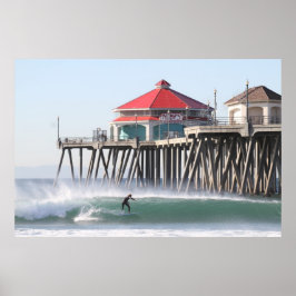 Offshore Santa Ana Winds, Huntington Beach Ca. Poster