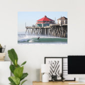 Offshore Santa Ana Winds, Huntington Beach Ca. Poster (Heimbüro)