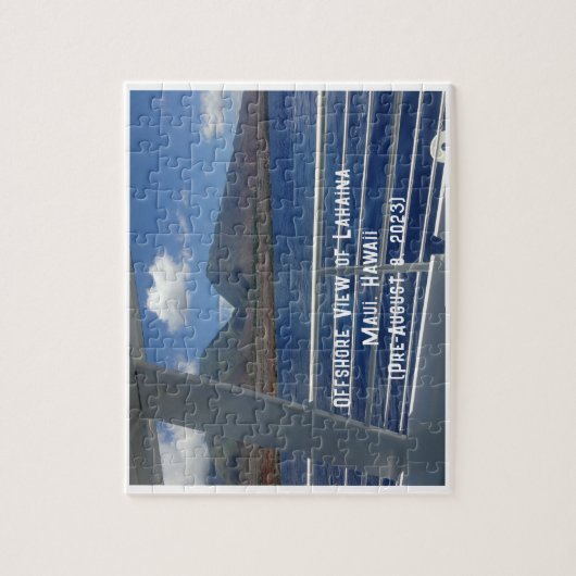 Offshore View of Lahaina (Vorläufiger August 8, 20 Puzzle (Vertikal)