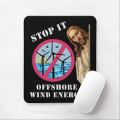Offshore-Windenergie stoppen sie Jesus Mousepad (Mit Mouse)