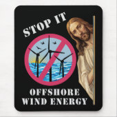 Offshore-Windenergie stoppen sie Jesus Mousepad (Vorne)