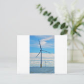 Offshore-Windpark Postkarte (Stehend Vorderseite)