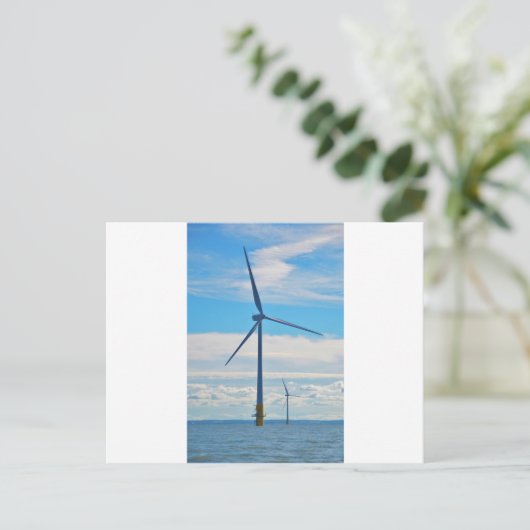 Offshore-Windpark Postkarte (Stehend Vorderseite)
