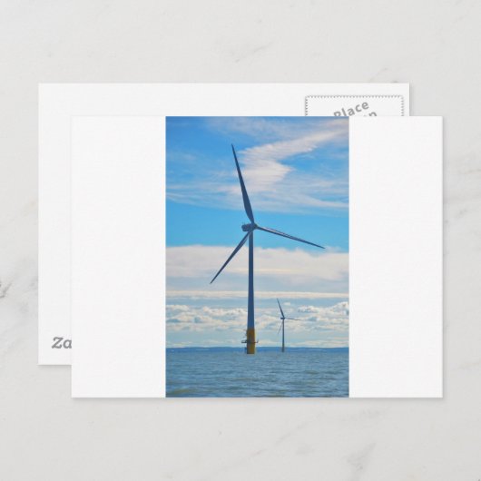 Offshore-Windpark Postkarte (Vorne/Hinten)