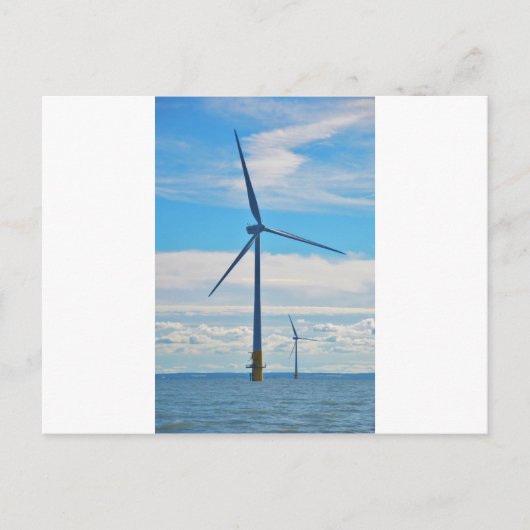Offshore-Windpark Postkarte (Vorderseite)