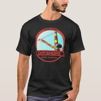 Offshorekran-Betreiber - Schwarzes T-Shirt