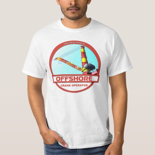 Offshorekran-Betreiber - Weiß T-Shirt (Vorderseite)