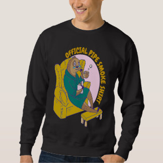 oficial pipe smoke sloth sweatshirt