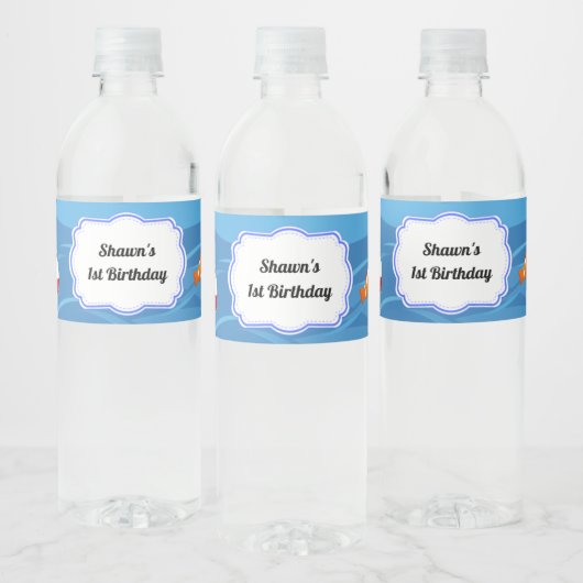O'fishalal 1 Party Wasser Flasche Etikett (Flaschen)