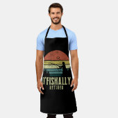 Ofishalal Remüde Funny Fishing Ruhestand Schürze (Getragen)