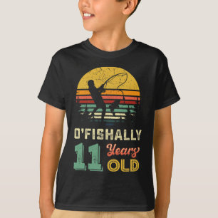 Ofishally 11 Jahre alte Fischerei zum 11. Geburtst T-Shirt