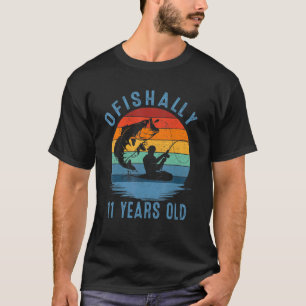 Ofishally 11 Years Old Fisherman 11. Geburtstag Fi T-Shirt
