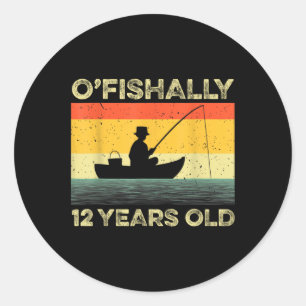 Ofishally 12 Jahre altes Shirt 12. Geburtstag Vint Runder Aufkleber