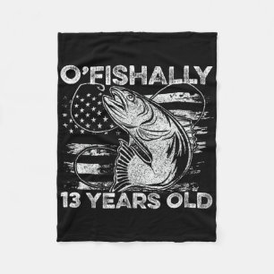 Ofishally 13 Jahre altes Shirt 13. Geburtstag Ange Fleecedecke