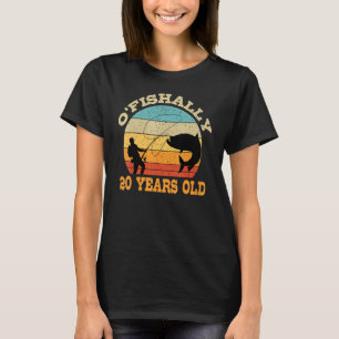 O'Fishally 20 Jahre alt Angeln Geburtstag Thema Pa T-Shirt