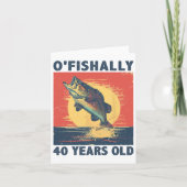 Ofishally 40 Jahre alt 1985 Fischerei Fischer 40. Karte (Vorderseite)