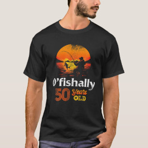 Ofishally 50 Jahre Altes Angeln 50. Geburtstagspar T-Shirt
