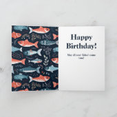 Ofishally 60 Fisherman Birthday Karte (Innenseite)