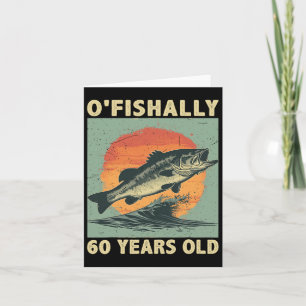 Ofishally 60 Jahre alt 1965 Fischerei Fischer 60. Karte