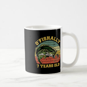 O'fishally 7 Jahre alte Fischerei-Geburtstag-Thema Kaffeetasse