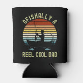 Ofishally a Reel Cool Dad Fun Fishing Dosenkühler (Rückseite)