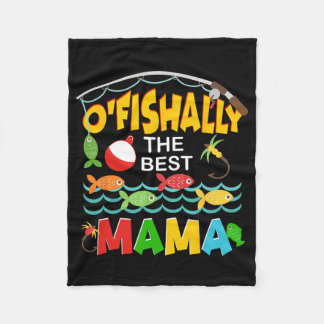 Ofishally Die beste Mama Fischerin Süße Mama Fishi Fleecedecke
