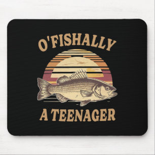 O'fishally ein Teenager 13. Geburtstag Lustig Fisc Mousepad