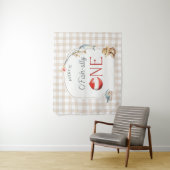 Ofishally One Birthday Personalized Banner Wandteppich (Beispiel)