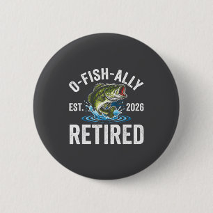 Ofishally Rentner 2026 Lustige Fischerei Rentner F Button