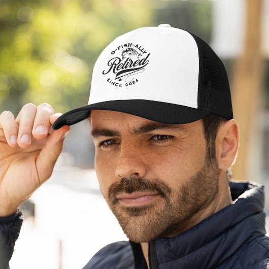 Ofishally Retired 2024 Funny Fishing Truckerkappe