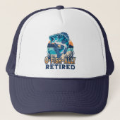 Ofishally Retired Funny Fishing Lovers Truckerkappe (Vorderseite)