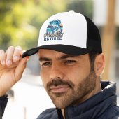 Ofishally Retired Funny Fishing Lovers Truckerkappe