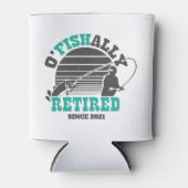 Ofishaltig erschöpfte Fischerei Ruhestand Geschenk Dosenkühler (Vorderseite)