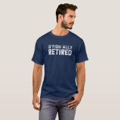 O'fishaltig müde Fischerei Ruhestand Funny T-Shirt (Vorne ganz)
