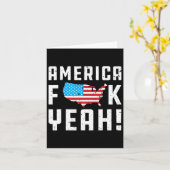 Ofjuly America Yeah Funny Gift Karte (Gelbe Blume)