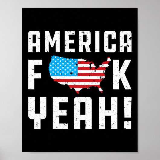 Ofjuly America Yeah Funny Gift Poster (Vorne)