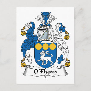 O'Flynn Familienwappen Postkarte