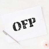 OFP OVALER AUFKLEBER (Umschlag)
