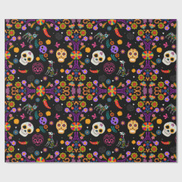 Ofrenda - Calavera Garden Wrapping Paper Geschenkpapier