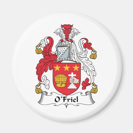 O'Friel Familienwappen Magnet (Vorne)