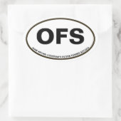 OFS Oval Aufkleber (Tasche)