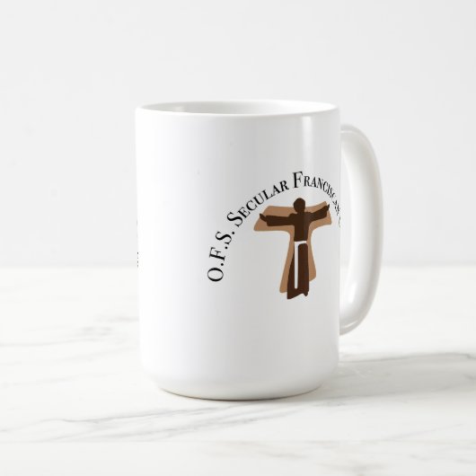 OFS Secular Franciscan Mug Kaffeetasse (VorderseiteRechts)