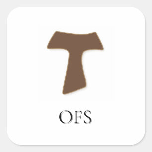 OFS Tau-Aufkleber Quadratischer Aufkleber